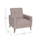 Flash Furniture Taupe Faux Linen Upholstered Tufted Chair IS-22271C-TAUPE-GG - alternate 8